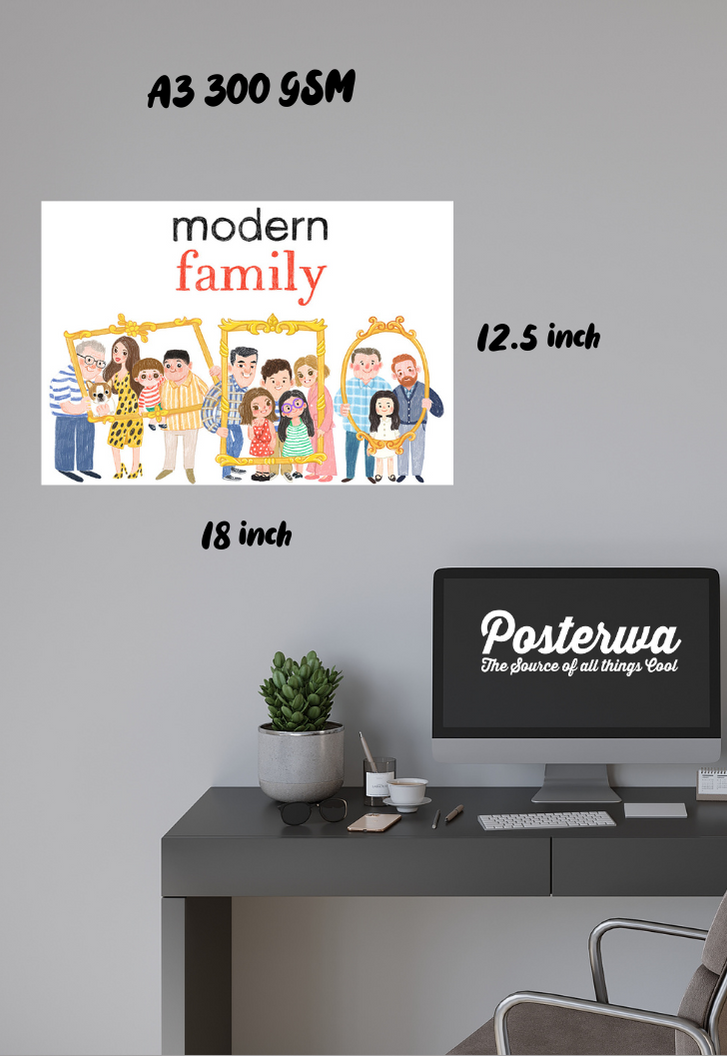 Modern Family Landscape Poster