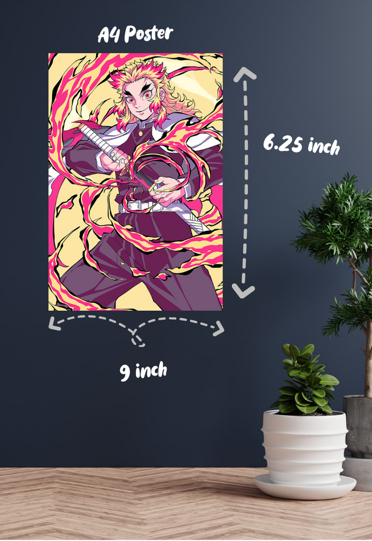 Fire Hashira Rengoku Poster