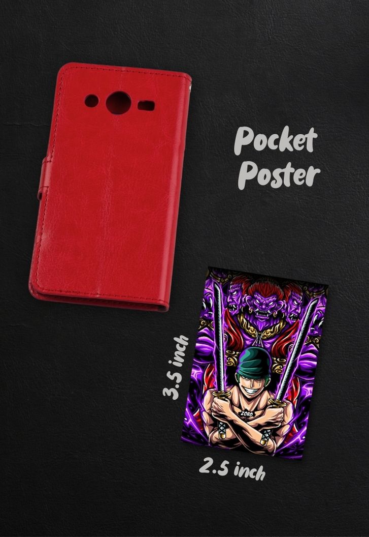 Zoro and red cyber punk Poster