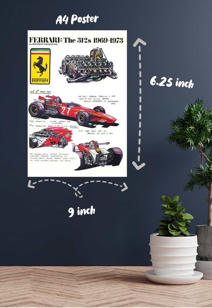 FERRARI: The 312s 1969-1973 Poster