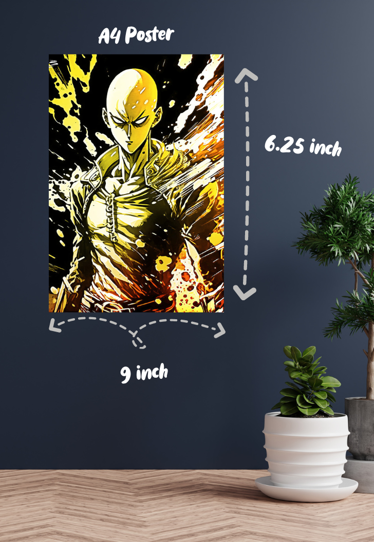 Saitama Overpowered Poster