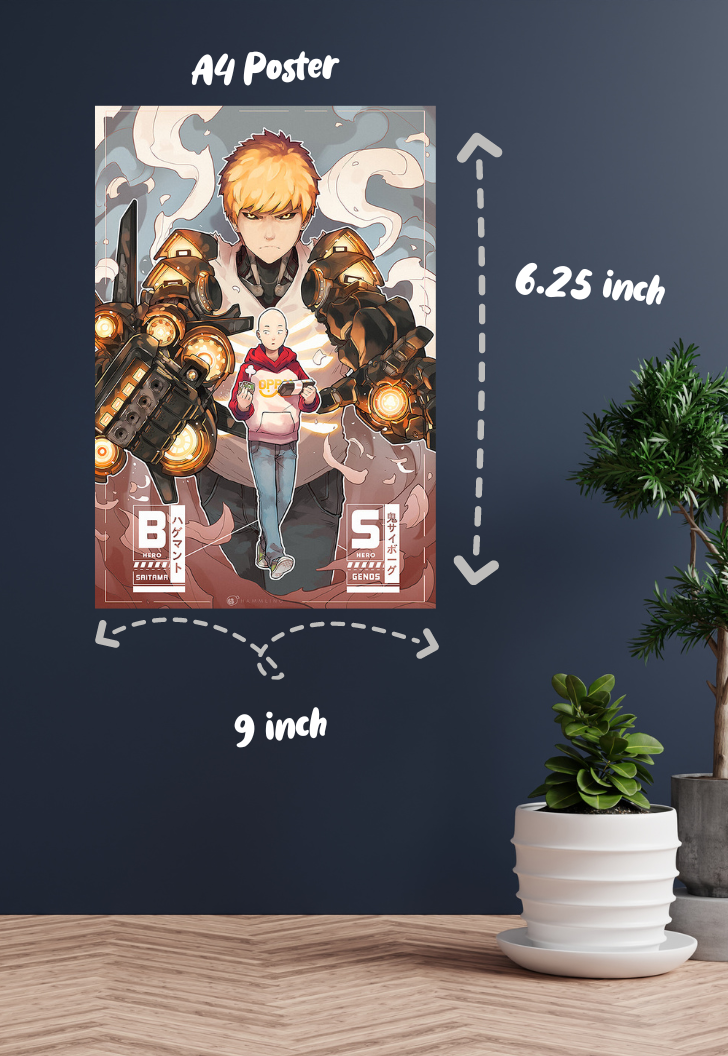 Saitama x Genos Fanart Poster
