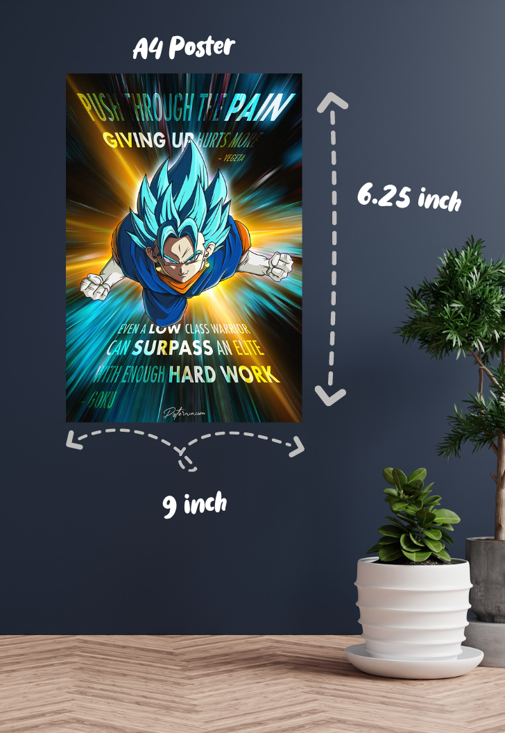Gogeta Quote | Dragon Ball Z | Anime Poster