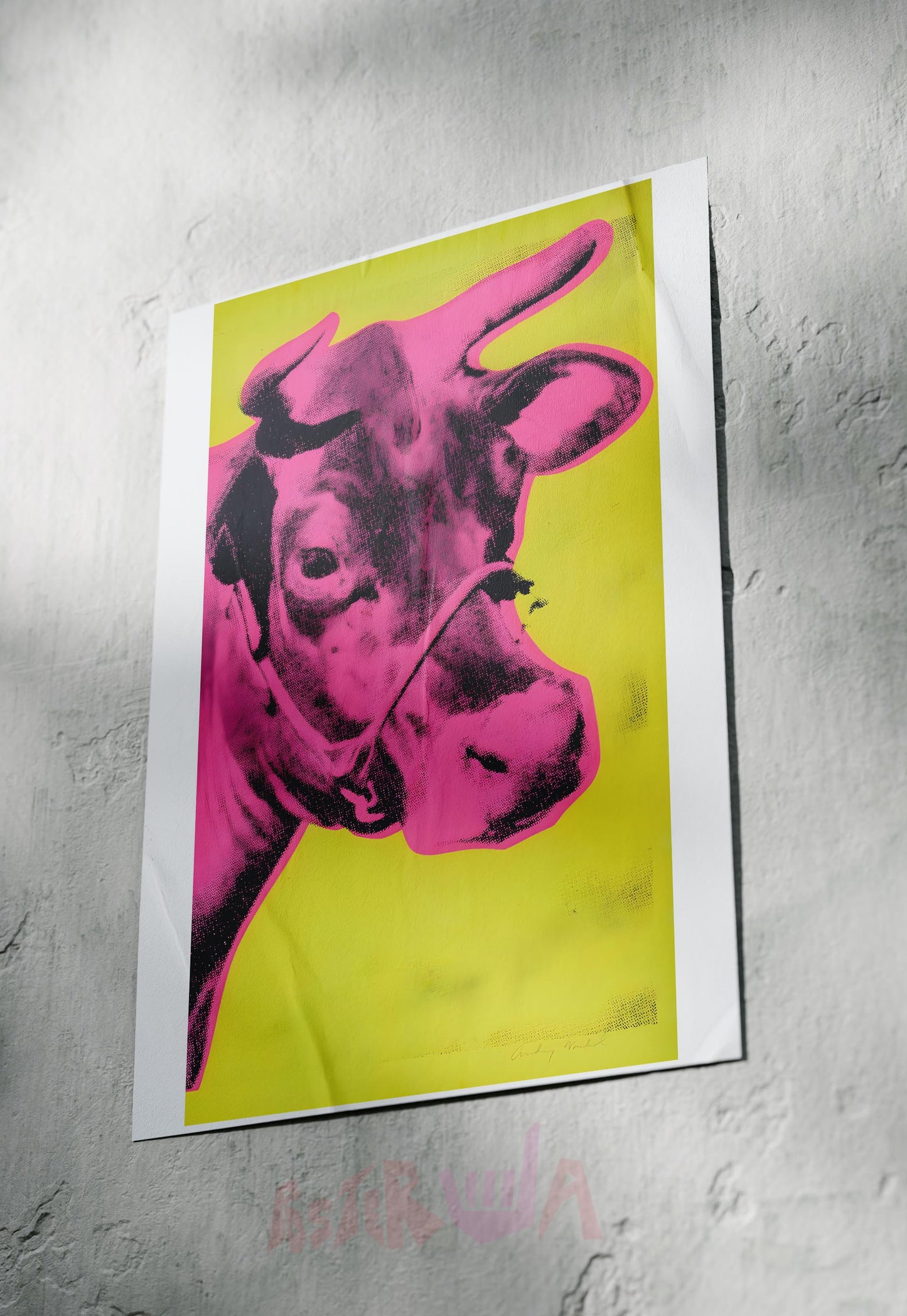 Retro Bovine Punk | Comic Art | Art Poster