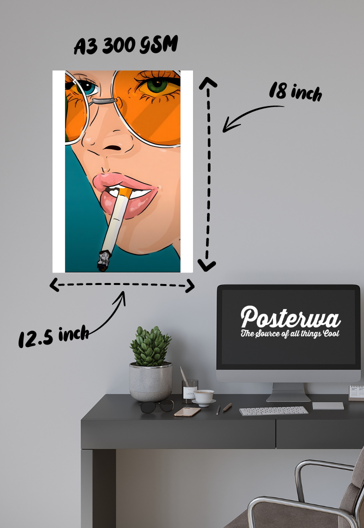 Rebel Smoke | Retro Punk | Art Poster