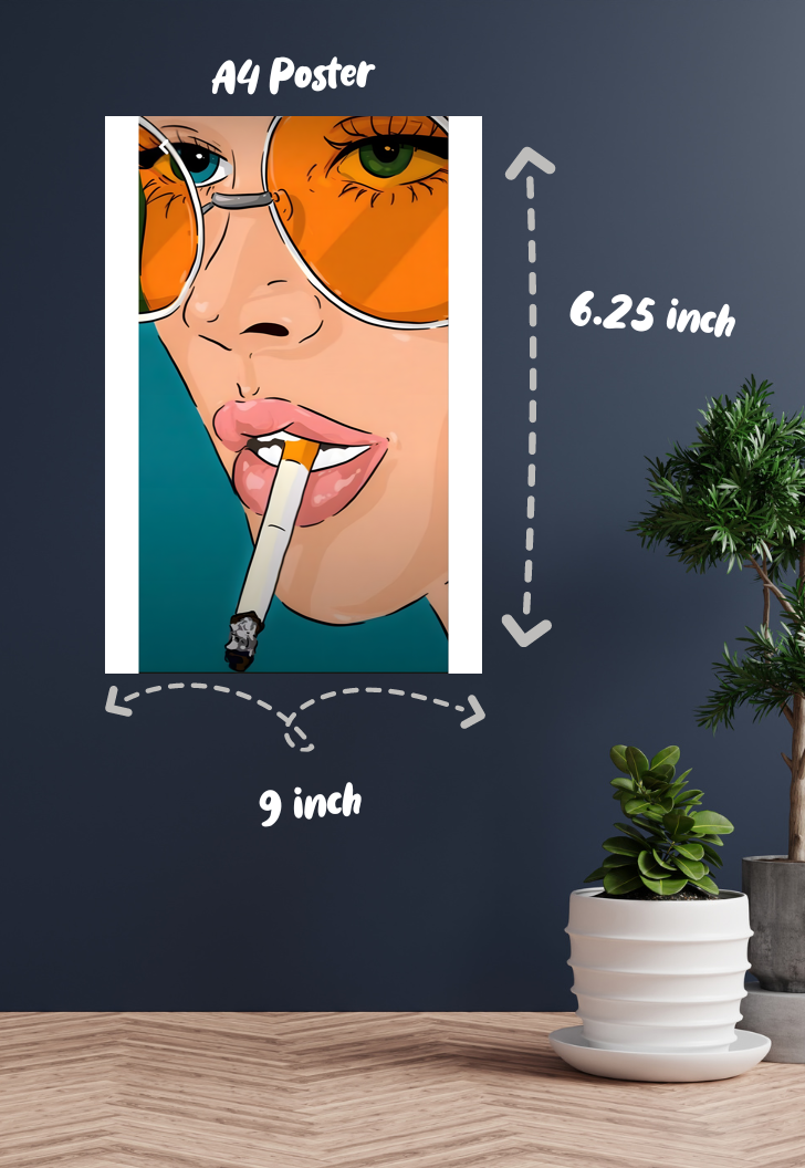 Rebel Smoke | Retro Punk | Art Poster