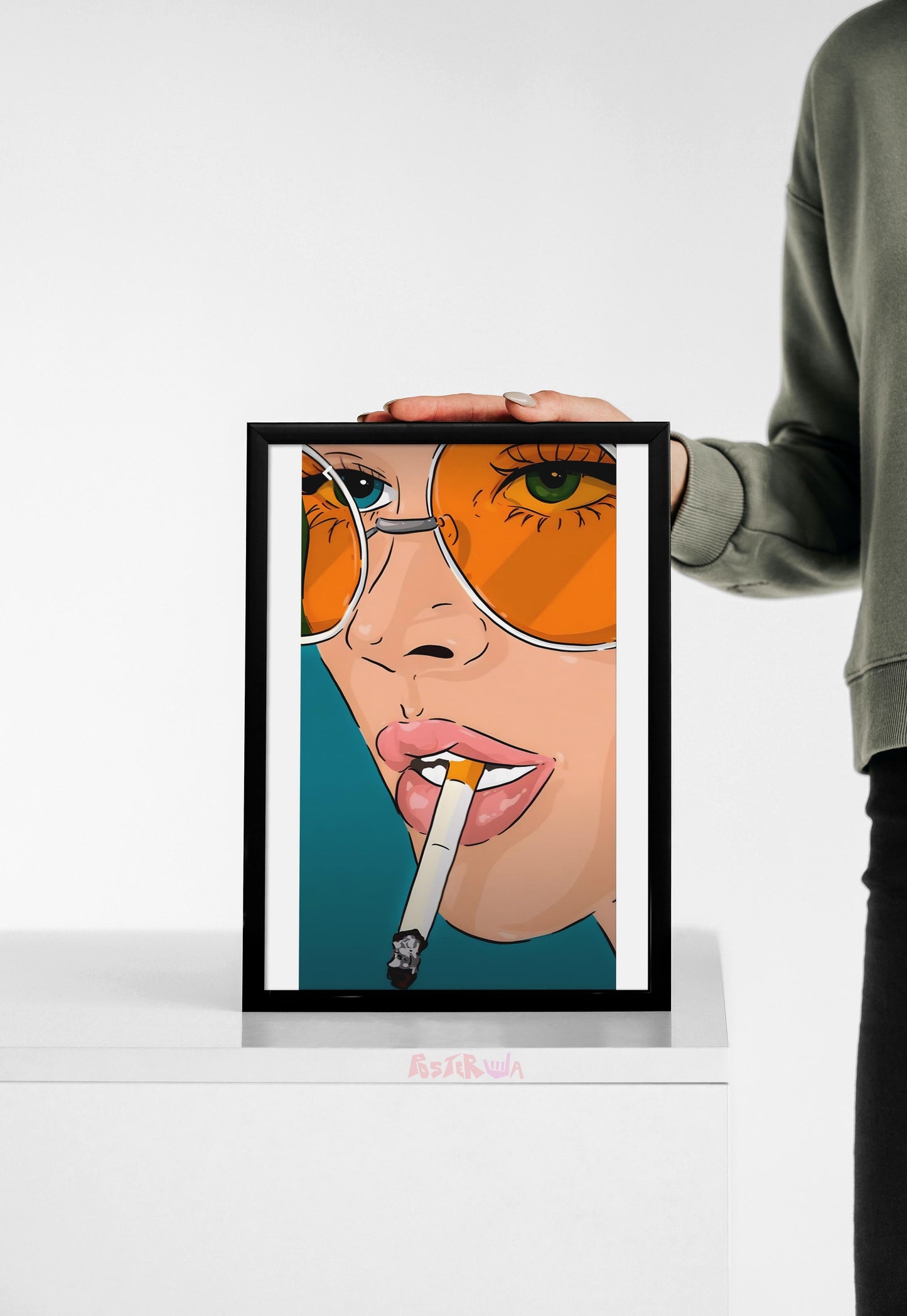 Rebel Smoke | Retro Punk | Art Poster