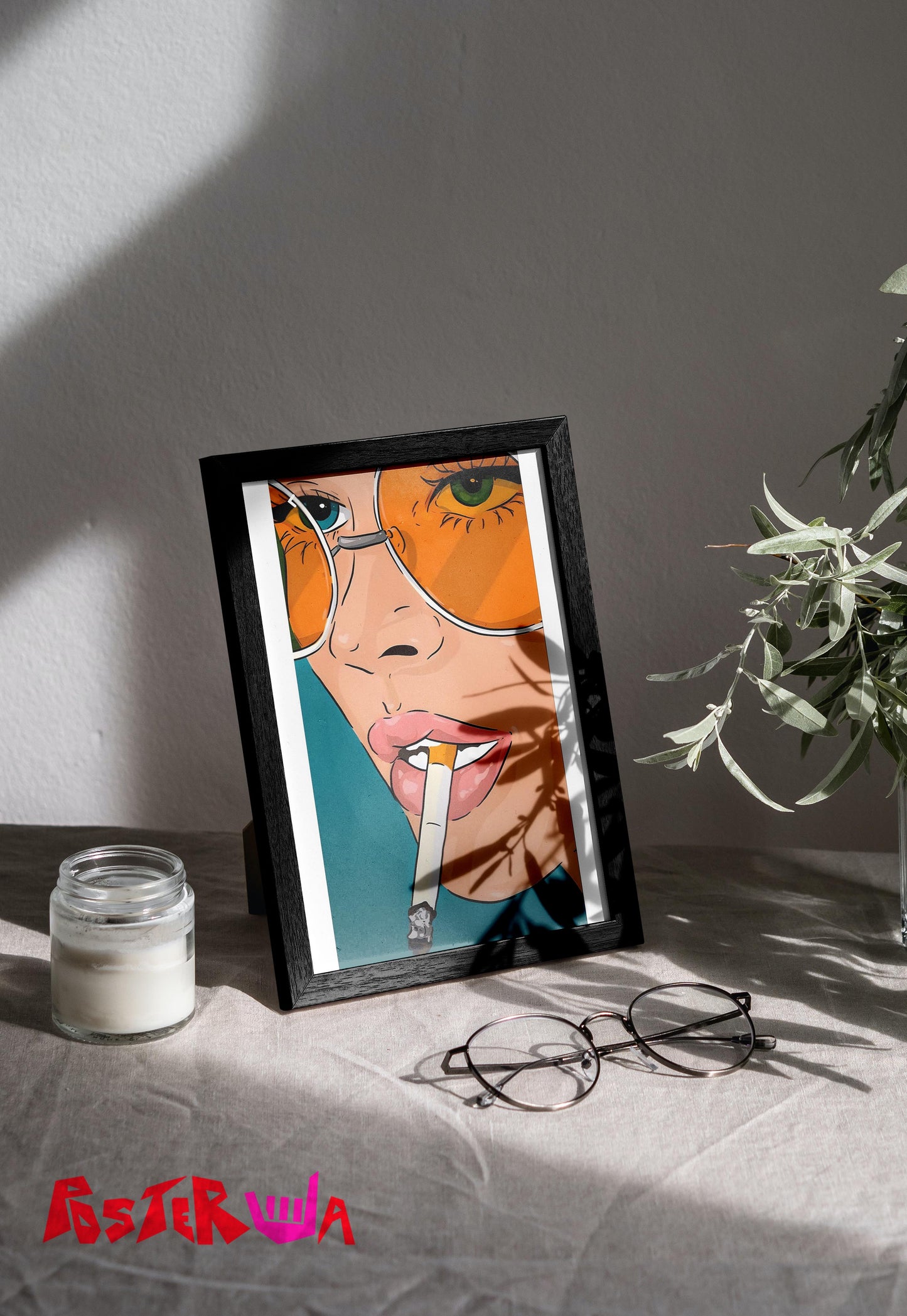 Rebel Smoke | Retro Punk | Art Poster