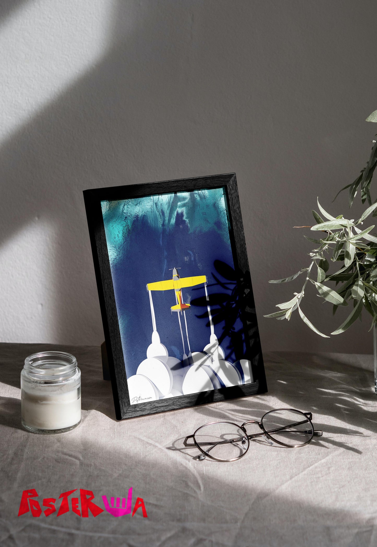 Soar to Sky | Abstract Art | Airplane Art Poster