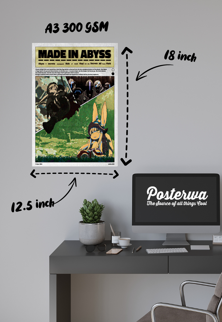 Descent into the Abyss | Made in Abyss | Anime Poster