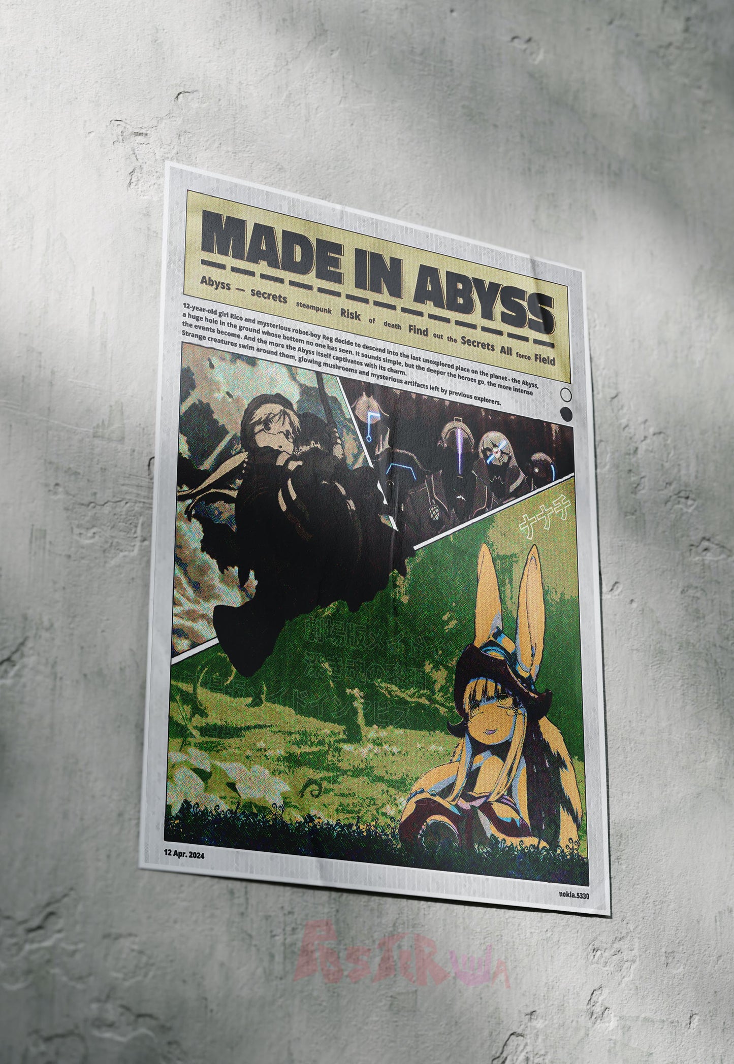 Descent into the Abyss | Made in Abyss | Anime Poster