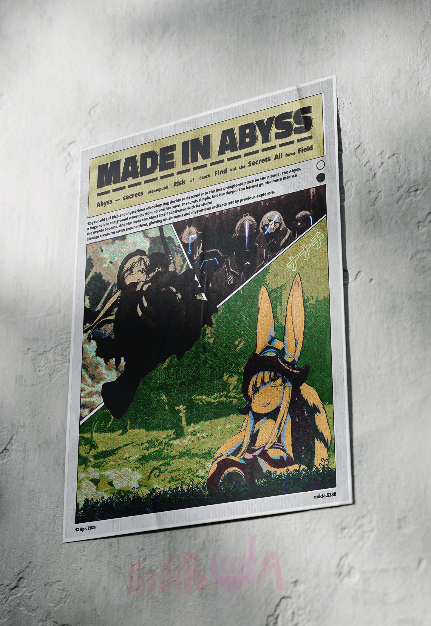 Descent into the Abyss | Made in Abyss | Anime Poster