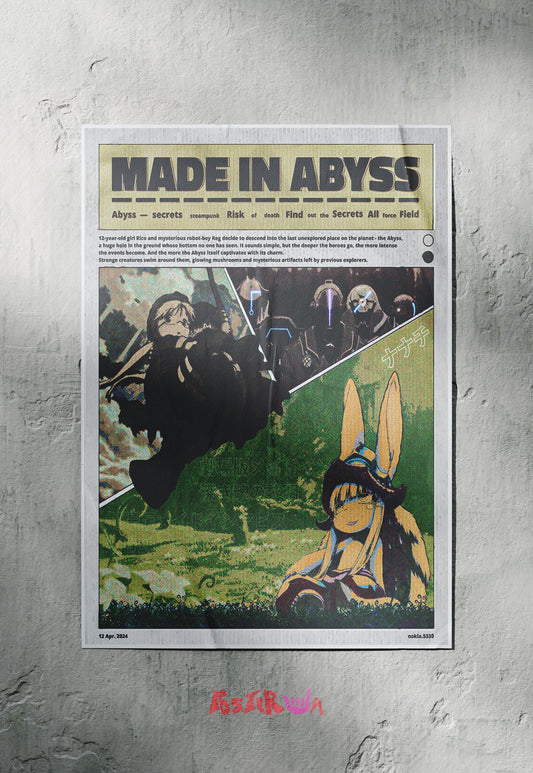 Descent into the Abyss | Made in Abyss | Anime Poster