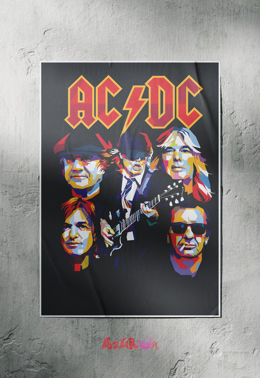 Electric Rebels | AC DC | Metal Bands Poster