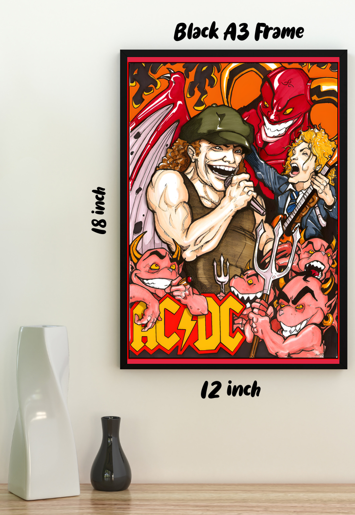 Rock Legends Unleashed | AC/DC | Metal Bands Poster