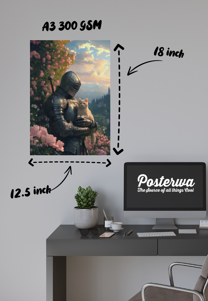 Feline Valor | Knight's Tale | Art Poster