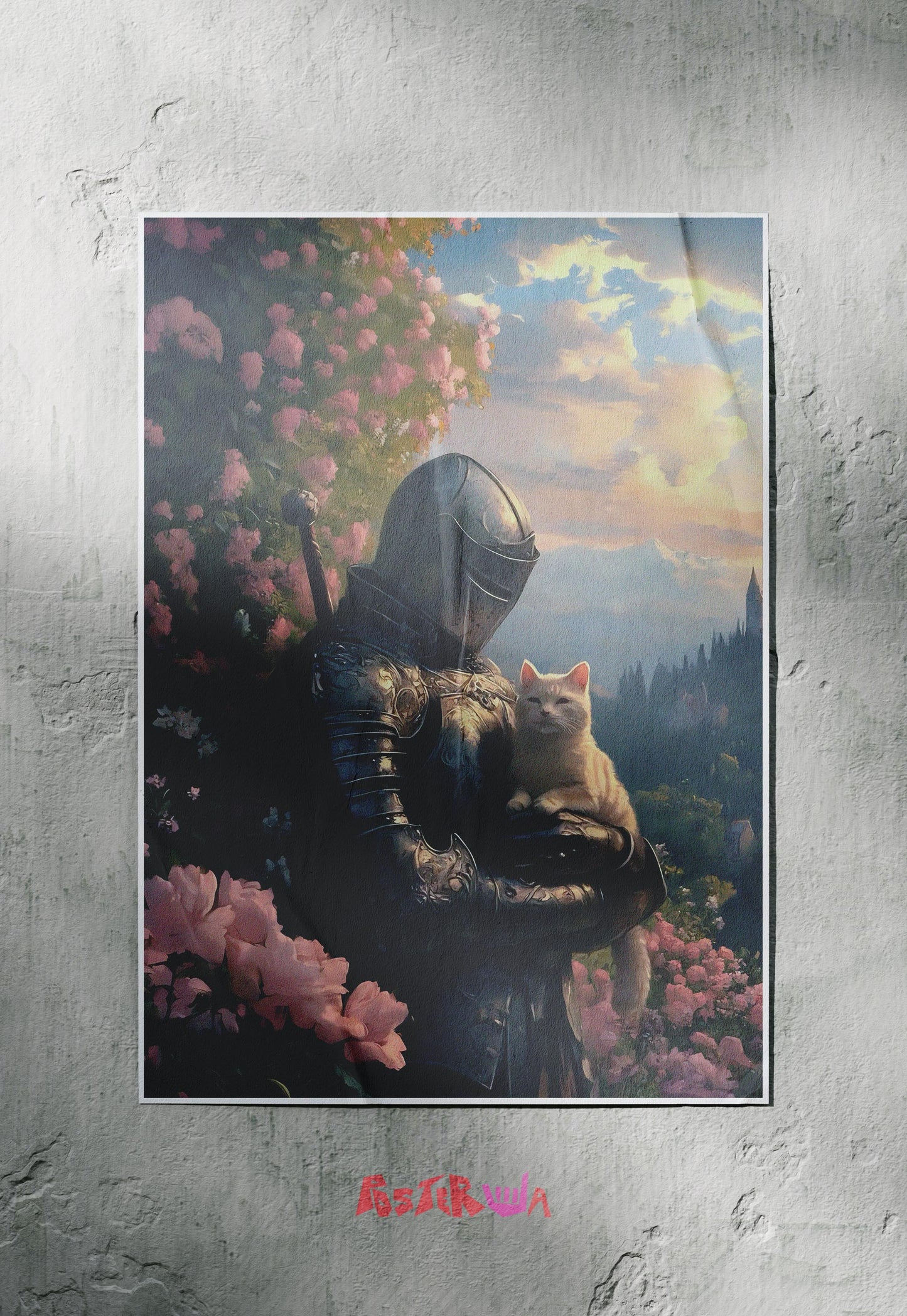 Feline Valor | Knight's Tale | Art Poster