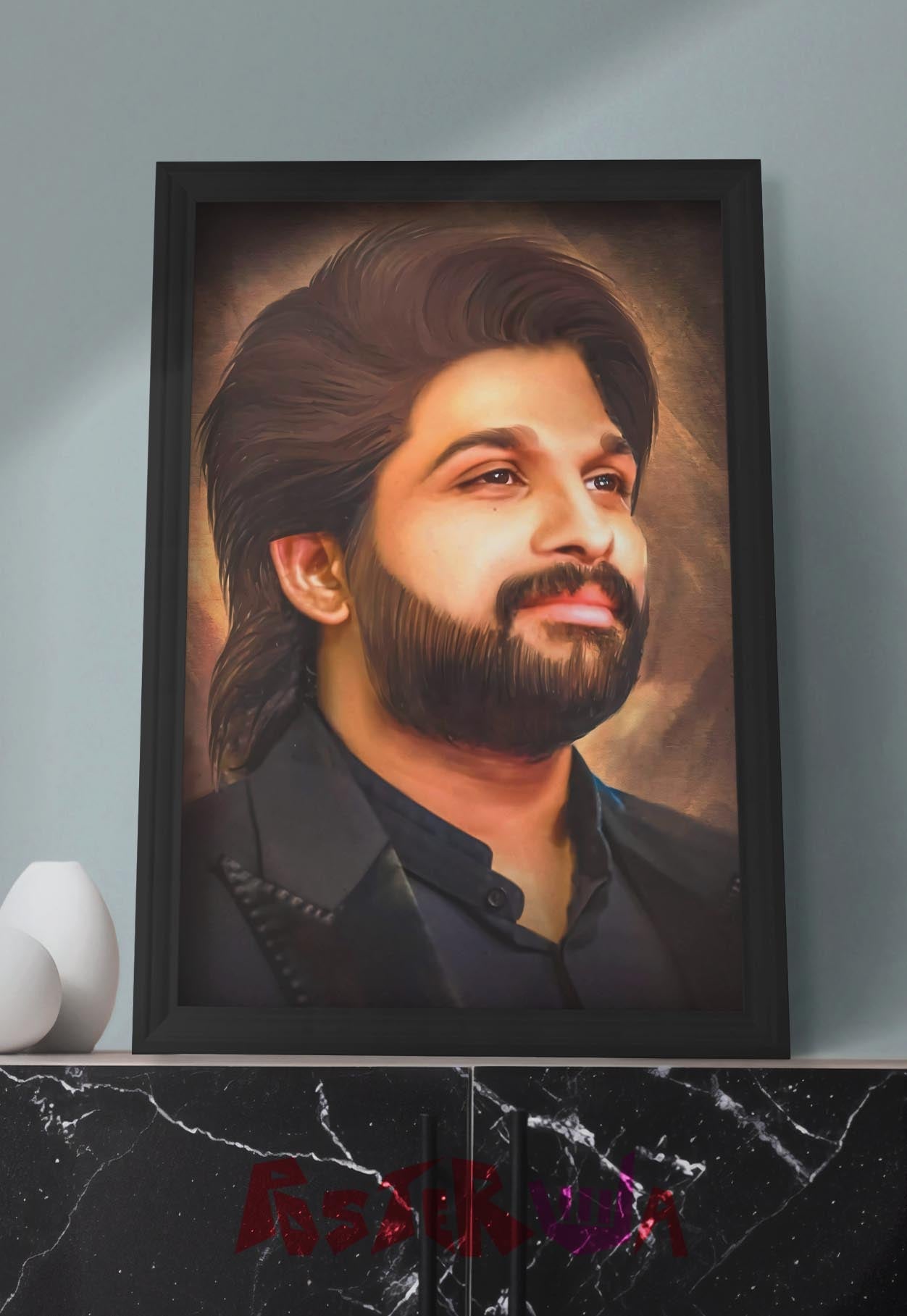 Vibrant Strokes of Stardom| Allu Arjun |Tollywood Movie Poster