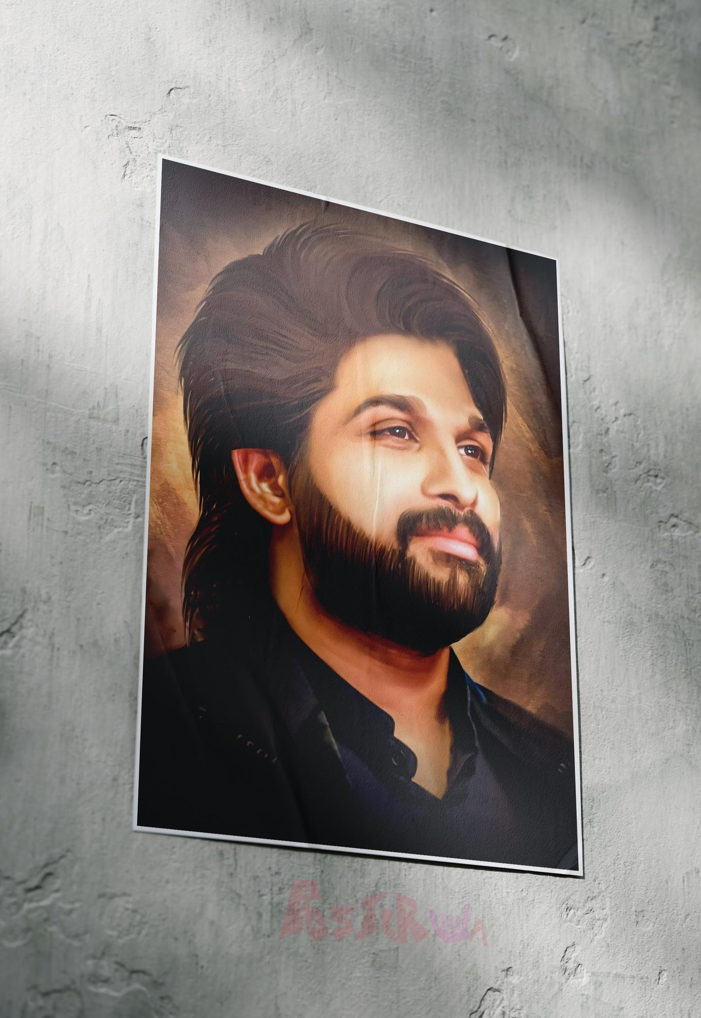 Vibrant Strokes of Stardom| Allu Arjun |Tollywood Movie Poster
