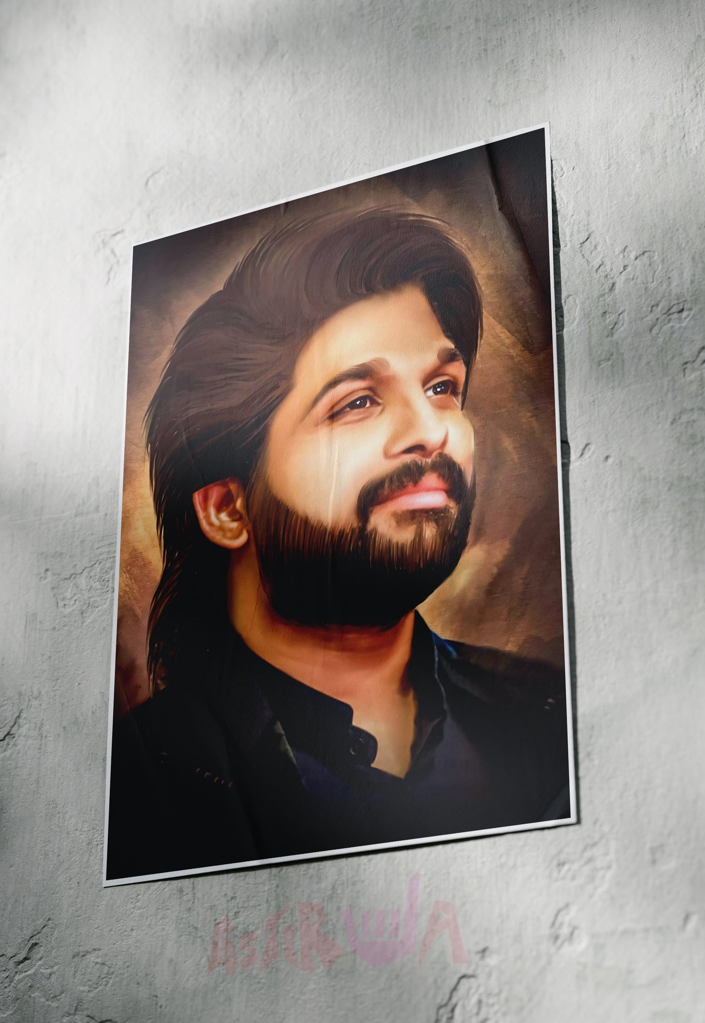 Vibrant Strokes of Stardom| Allu Arjun |Tollywood Movie Poster