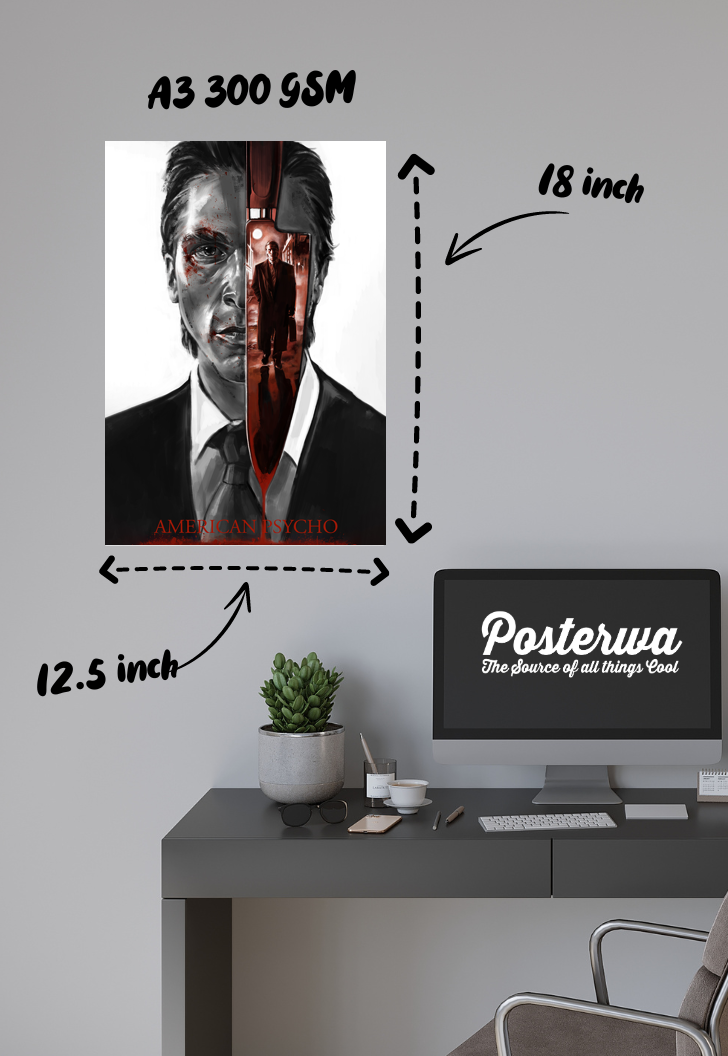 Psychotic Elegance | American Psycho | Horror Movie Poster
