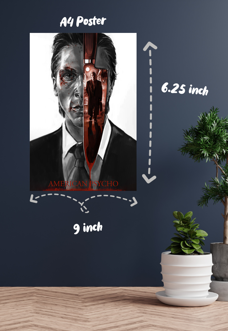 Psychotic Elegance | American Psycho | Horror Movie Poster