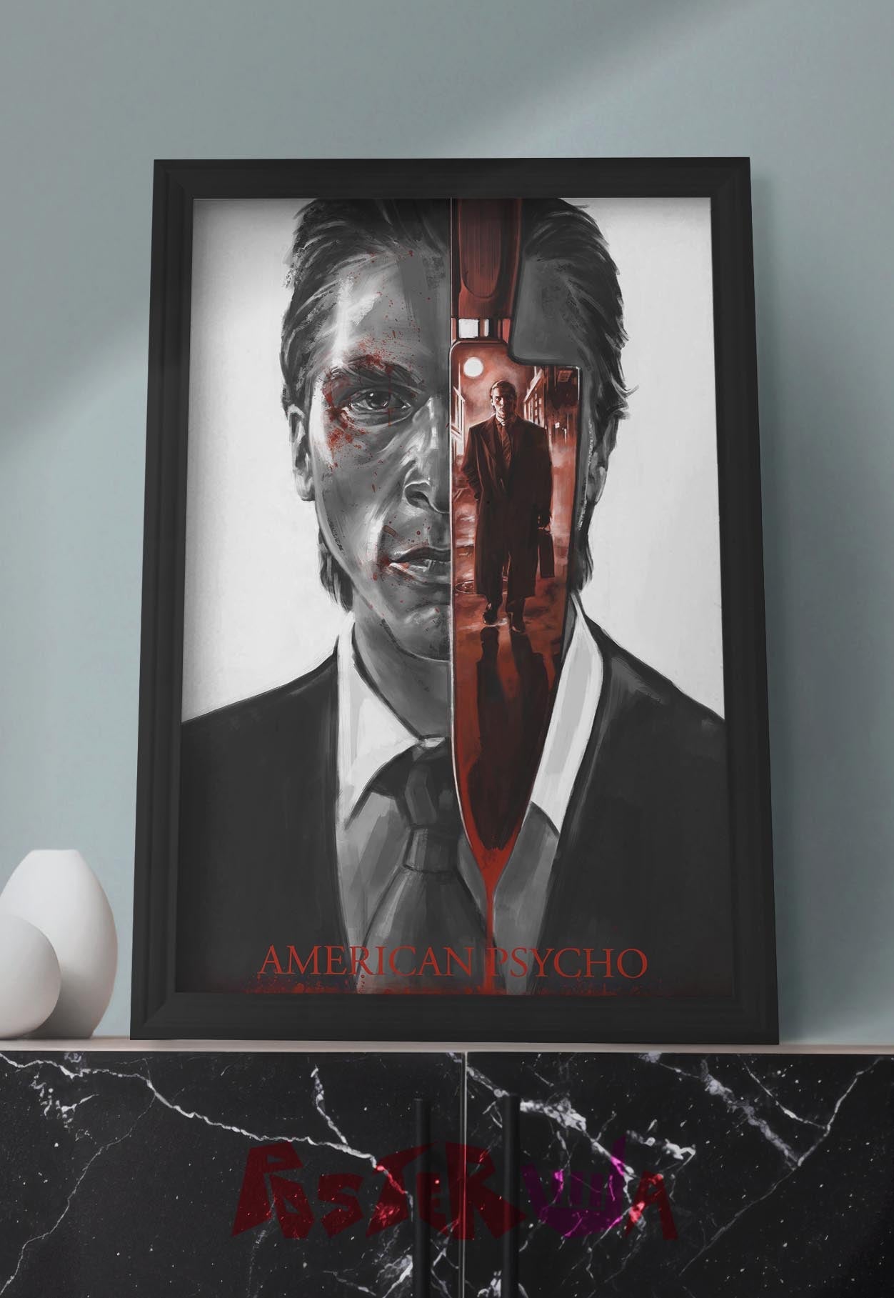 Psychotic Elegance | American Psycho | Horror Movie Poster