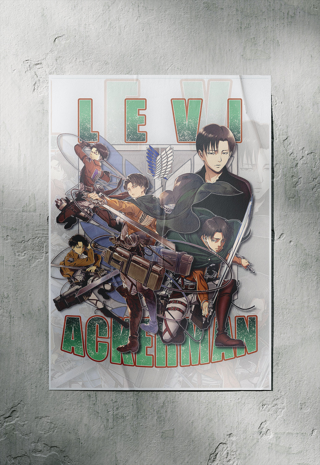 “Attack on Titan: Wings of Freedom | Levi Ackerman | Anime Poster.”