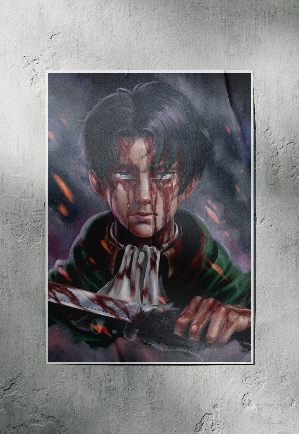 “Attack on Titan: Levi's Resolve | Levi Ackerman | Anime Poster