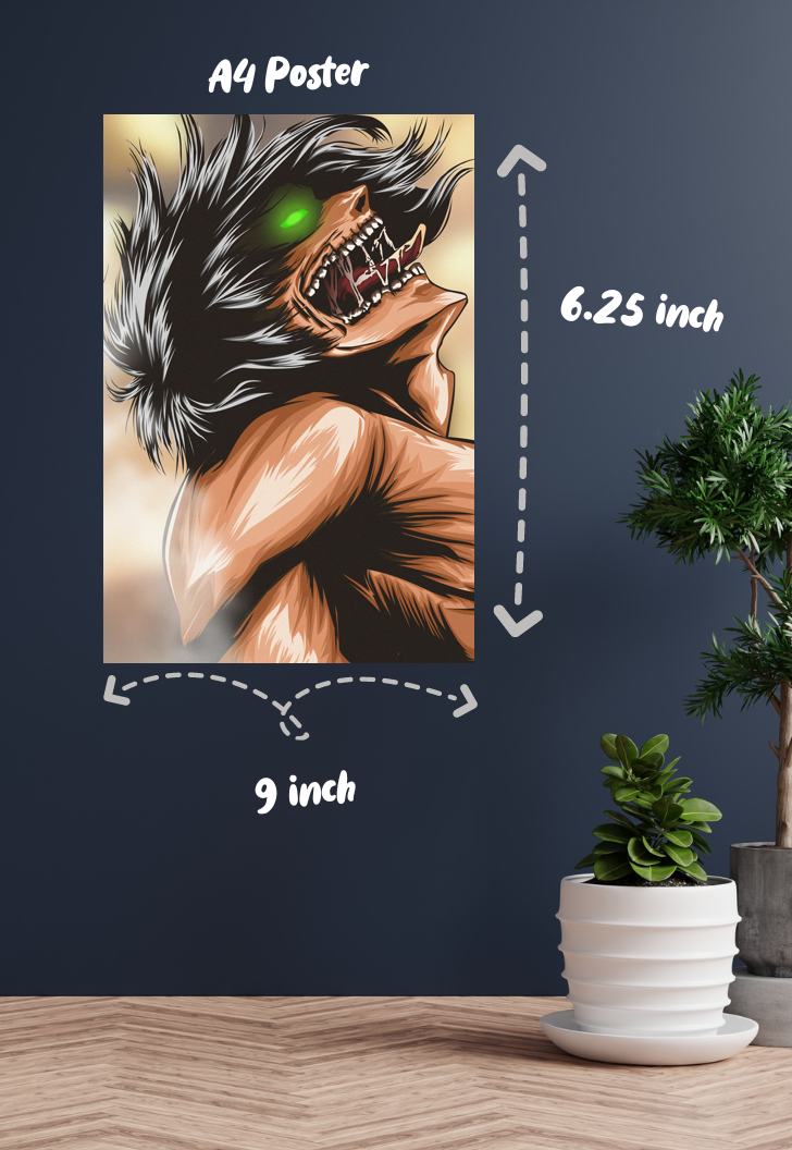 Attack on Titan: The Titan Roar | Eren Yeager | Anime Poster