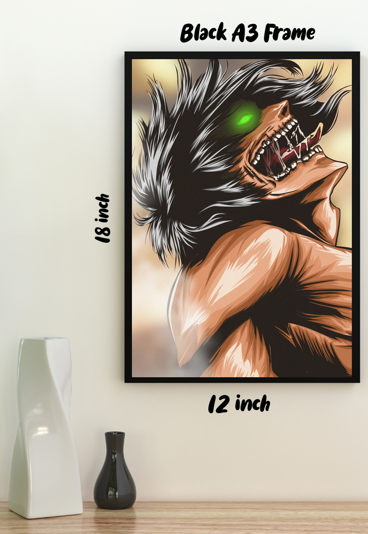 Attack on Titan: The Titan Roar | Eren Yeager | Anime Poster