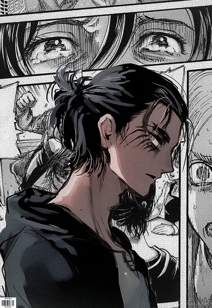 Eren Yeager Comic Strip Poster