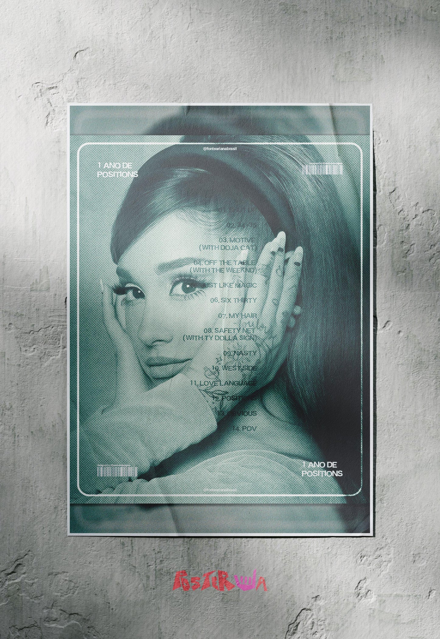 Retro Vibes | Ariana Grande | Music Poster