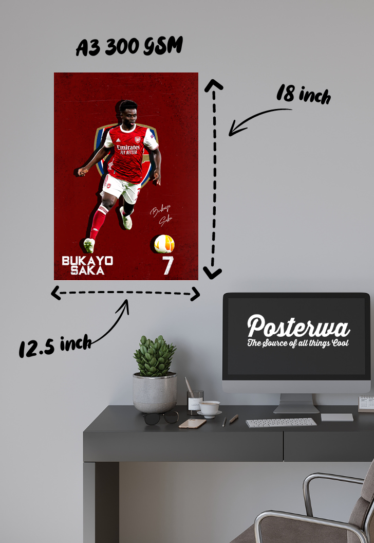 Saka's Rise | Arsenal | Football Poster
