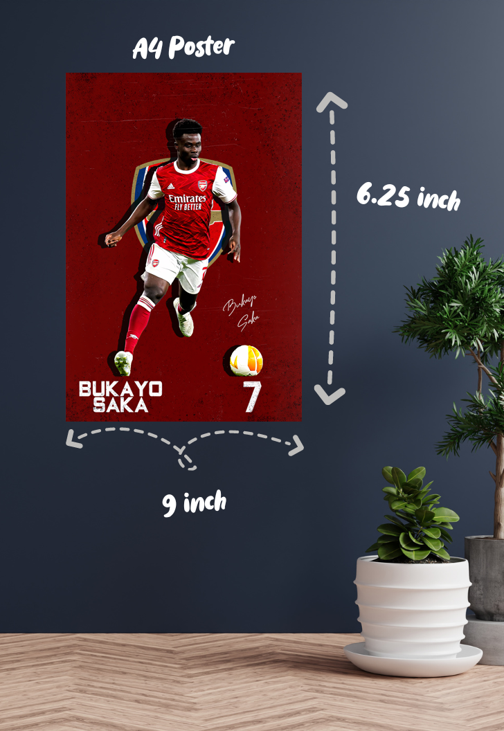 Saka's Rise | Arsenal | Football Poster