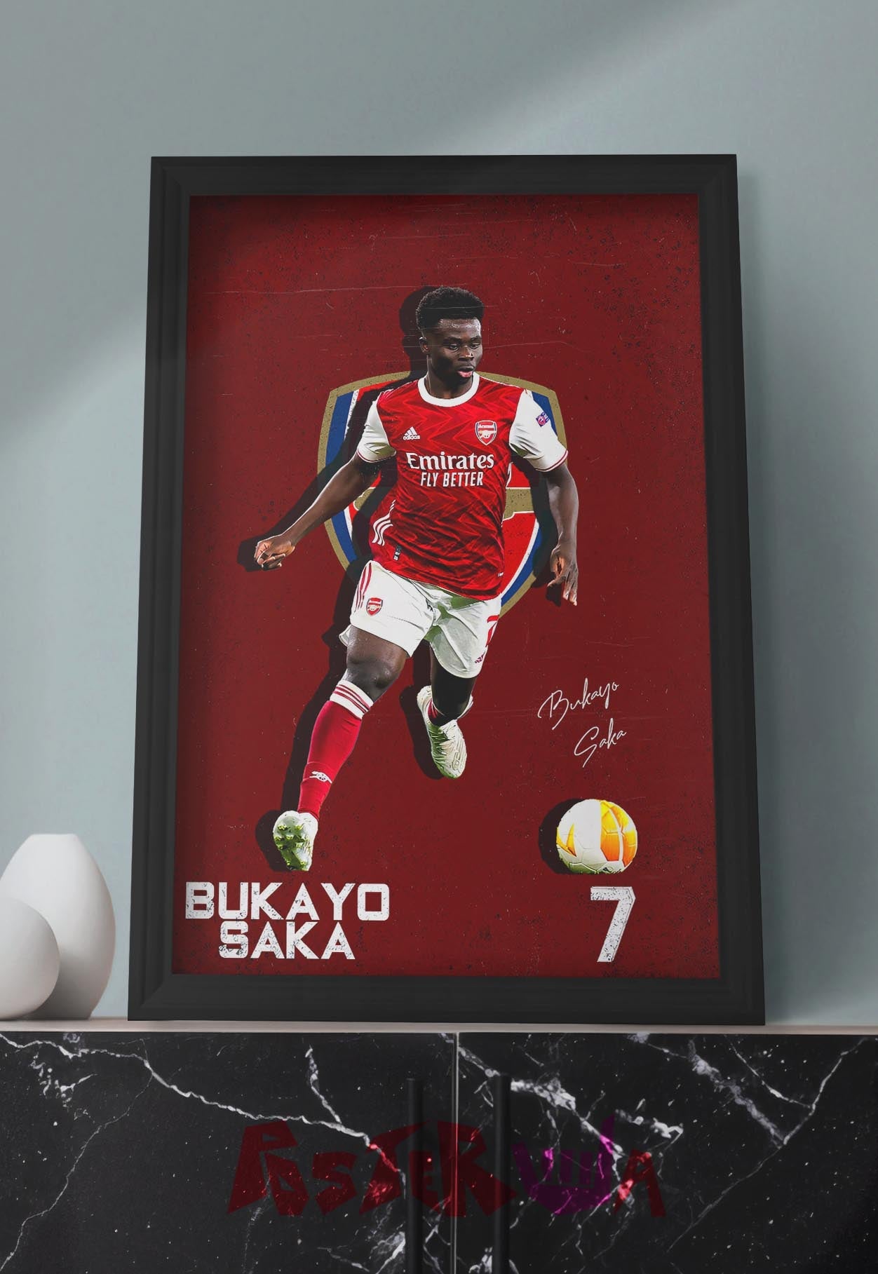 Saka's Rise | Arsenal | Football Poster