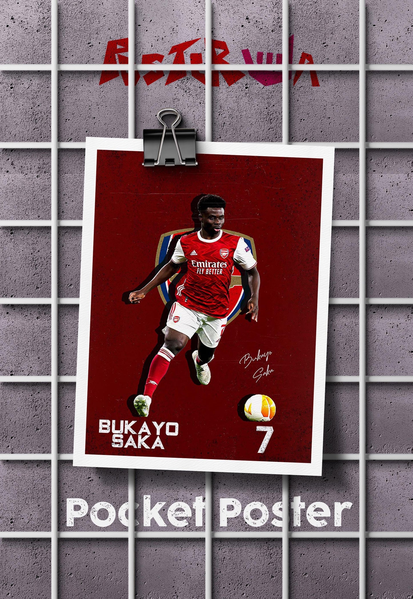 Saka's Rise | Arsenal | Football Poster