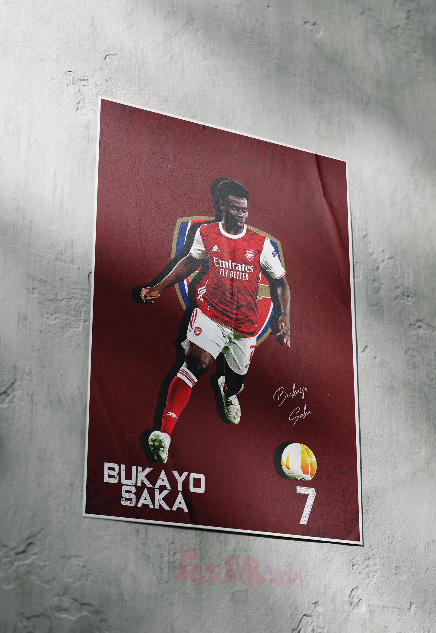 Saka's Rise | Arsenal | Football Poster