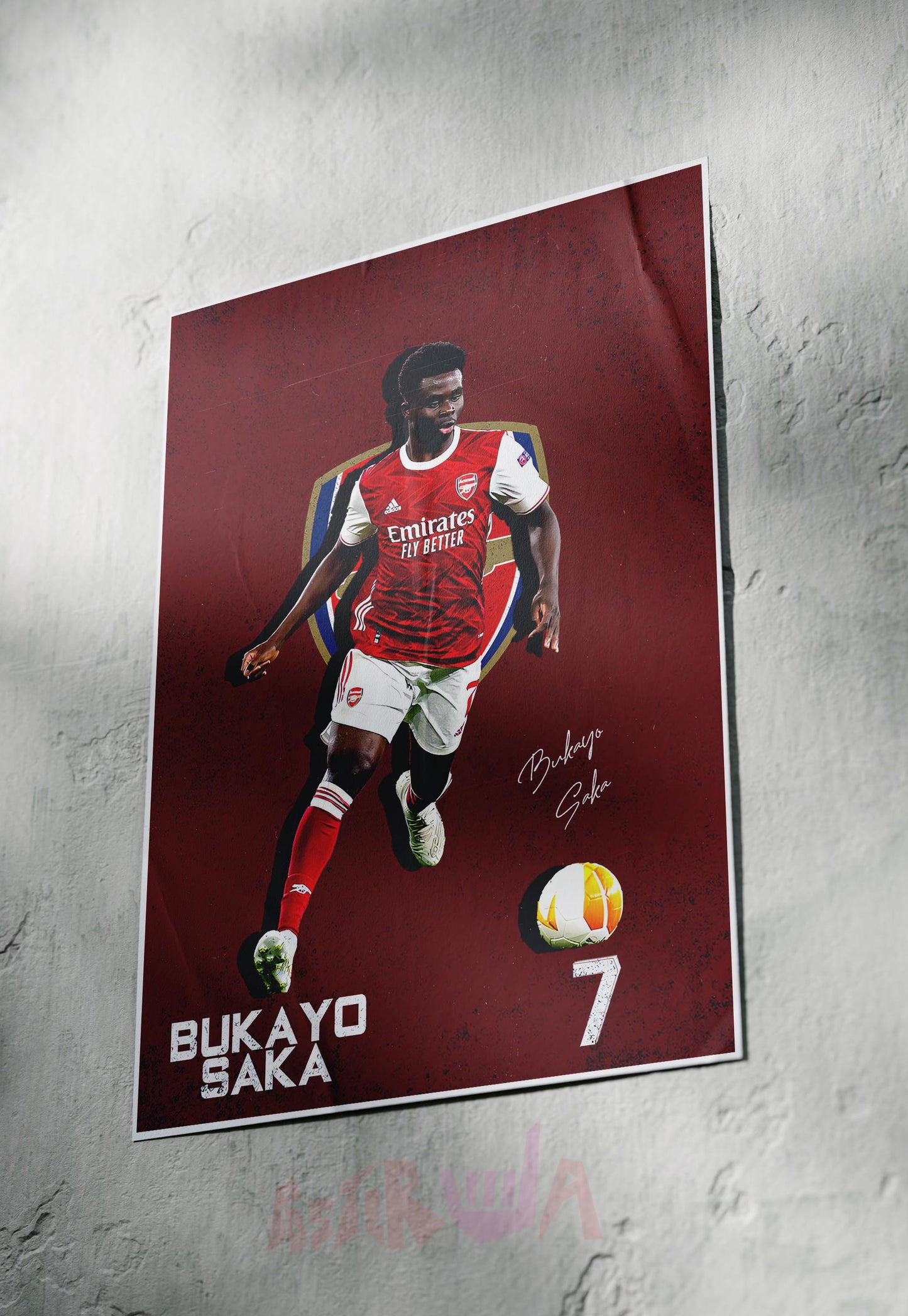 Saka's Rise | Arsenal | Football Poster