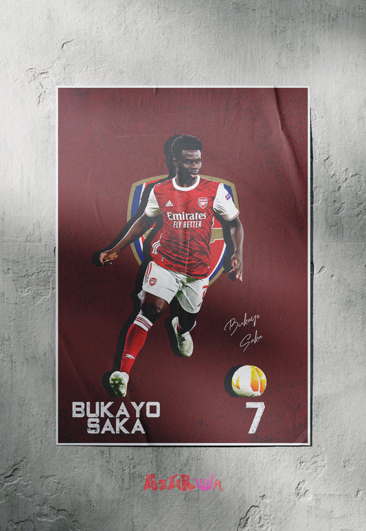 Saka's Rise | Arsenal | Football Poster