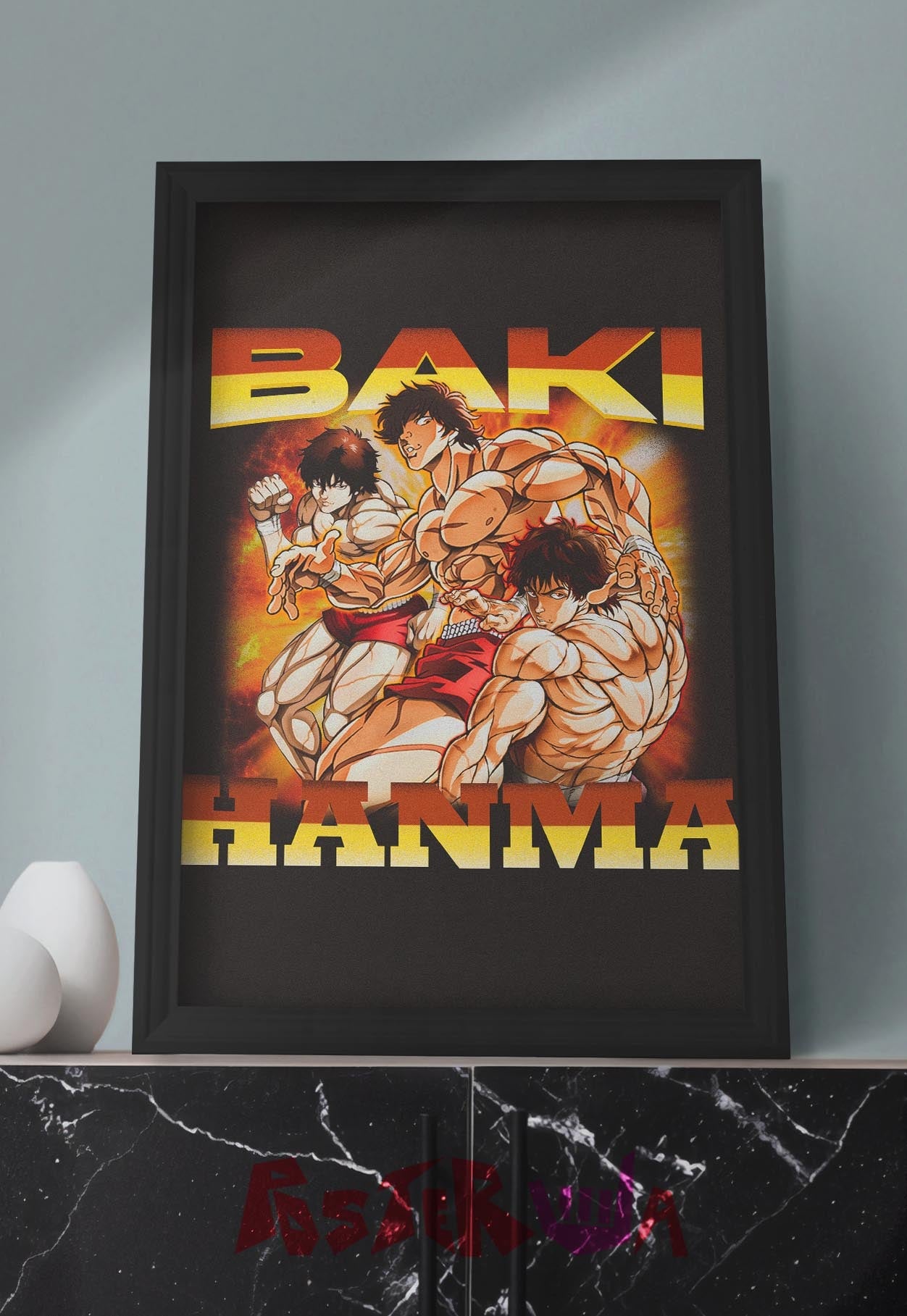 Unleashed Fury | Baki Hanma | Anime Poster
