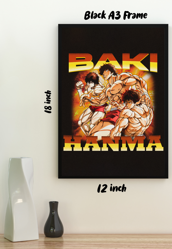 Unleashed Fury | Baki Hanma | Anime Poster