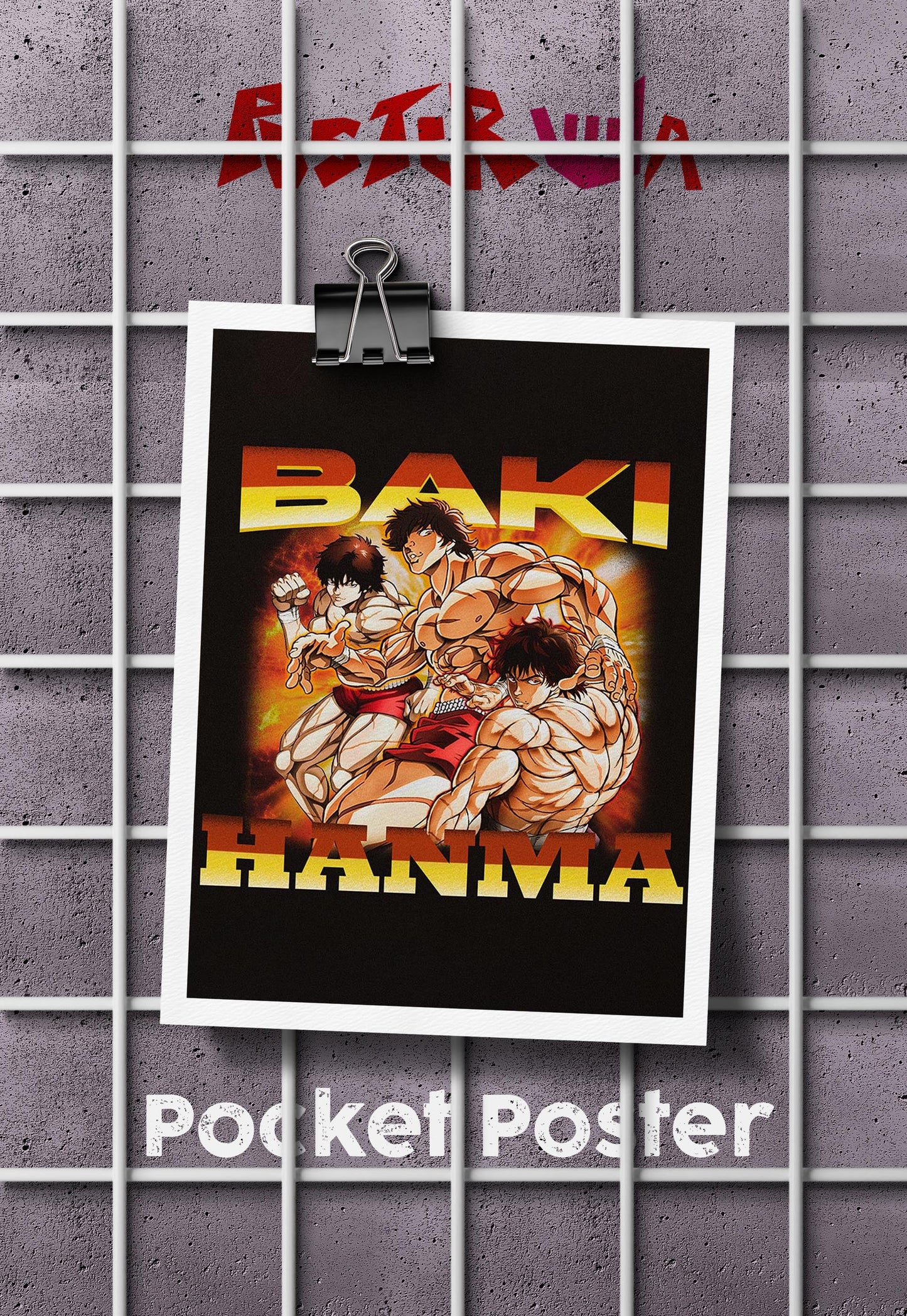 Unleashed Fury | Baki Hanma | Anime Poster