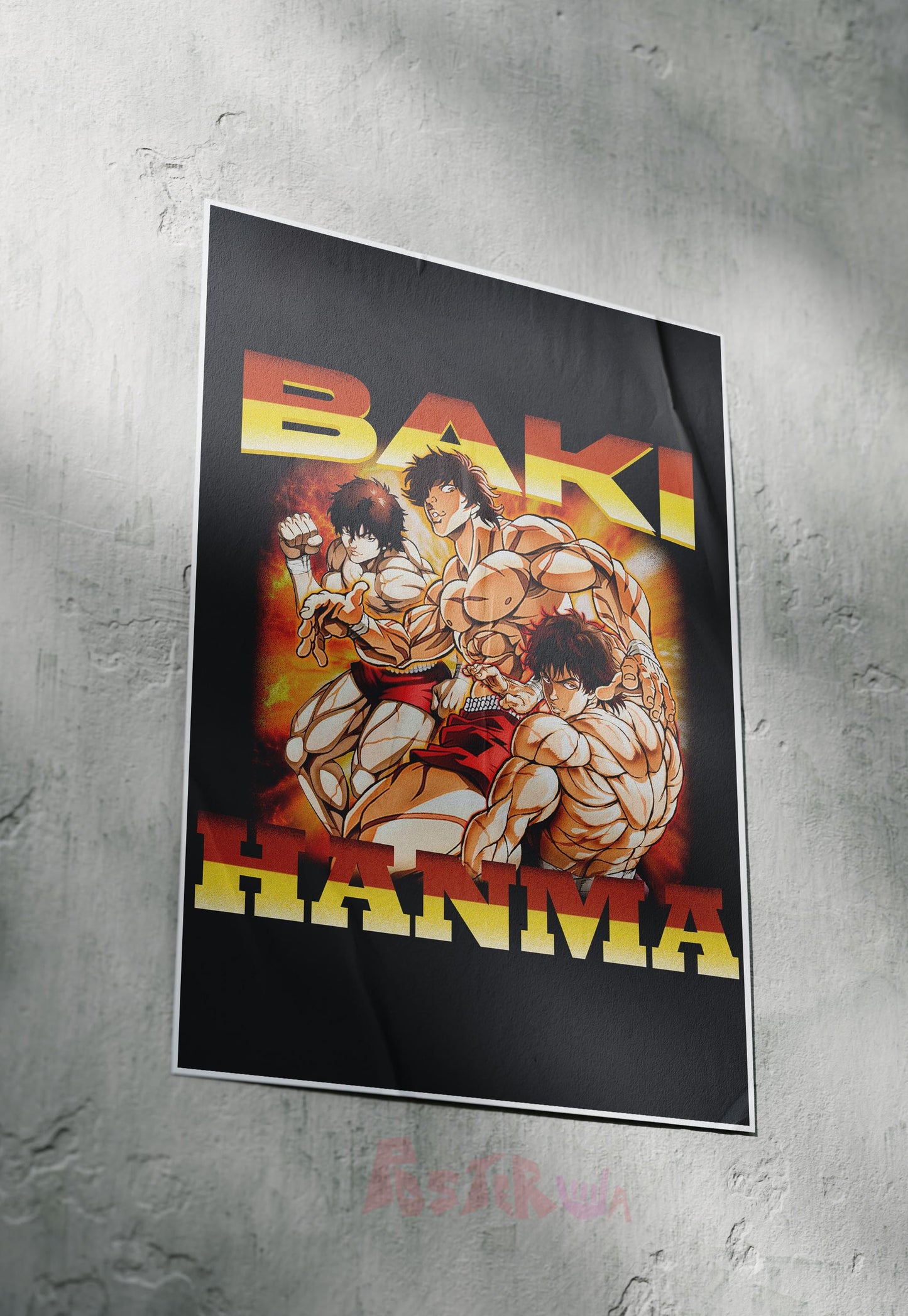 Unleashed Fury | Baki Hanma | Anime Poster