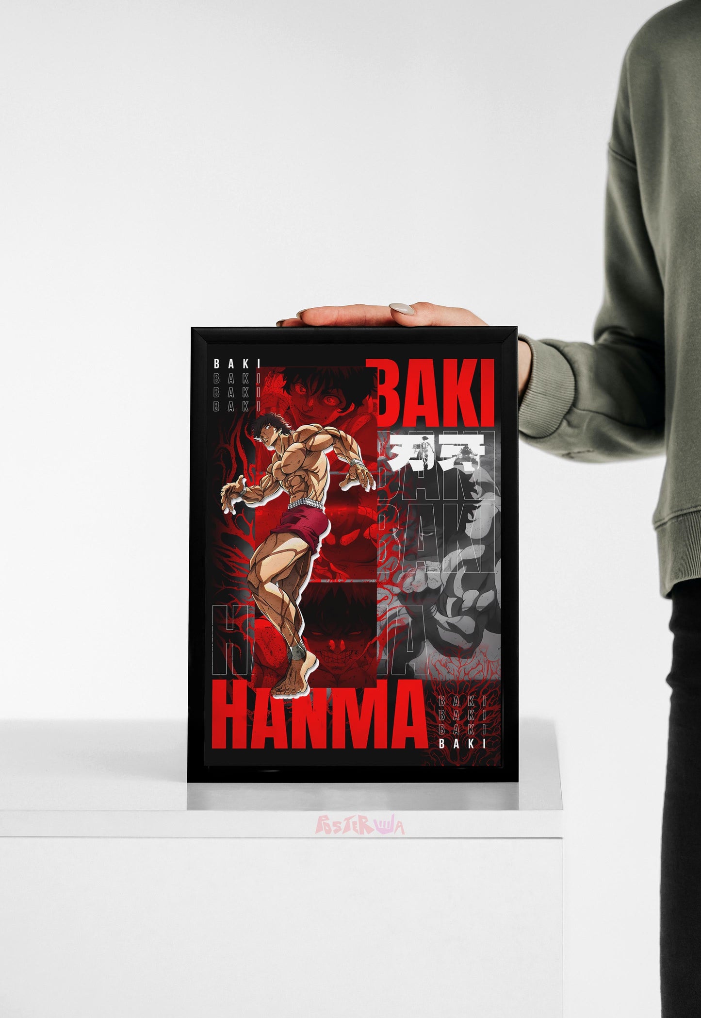 Crimson Warrior | Baki Hanma | Anime Poster