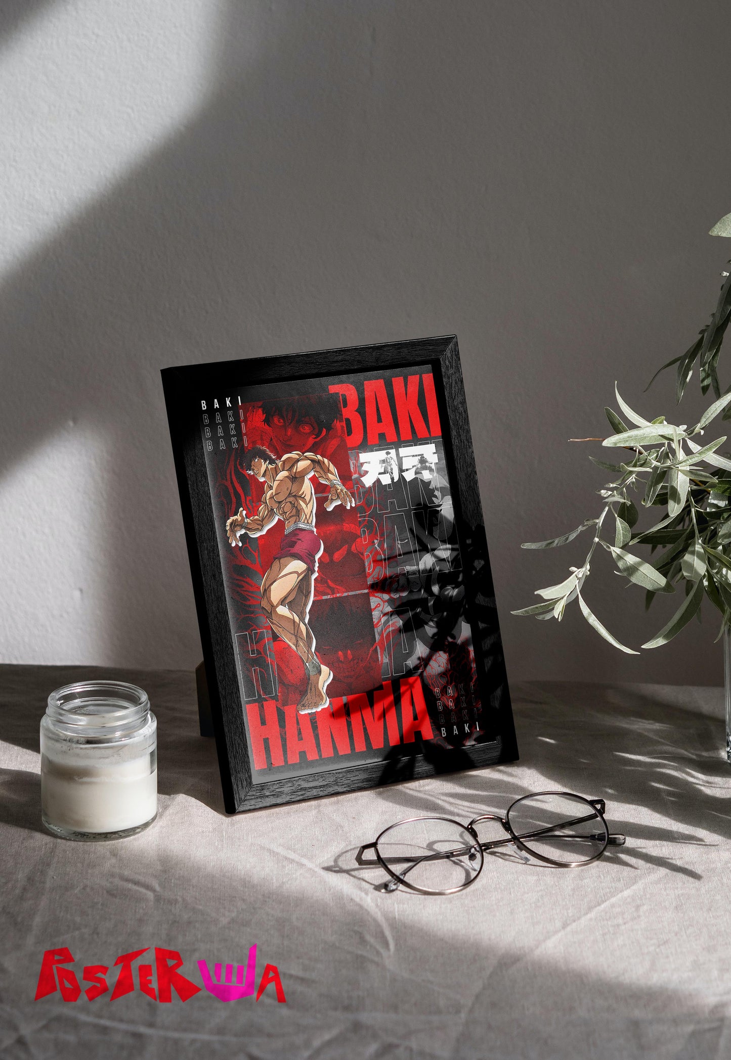 Crimson Warrior | Baki Hanma | Anime Poster