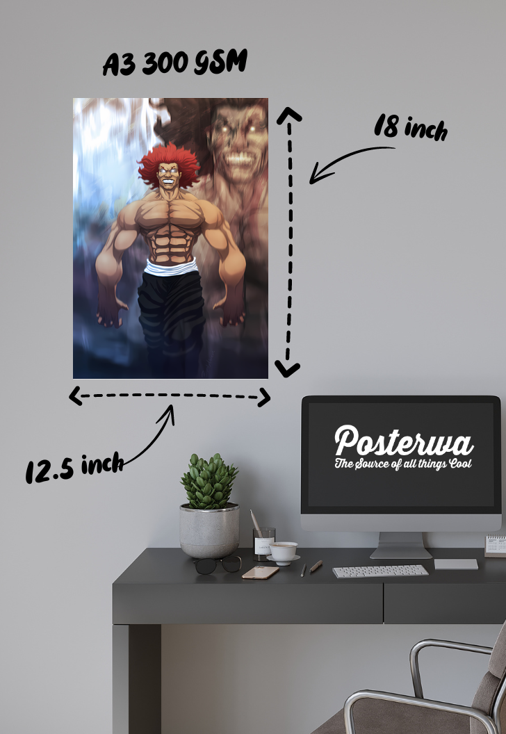 The Beast Unleashed | Yujiro Hanma | Anime Poster