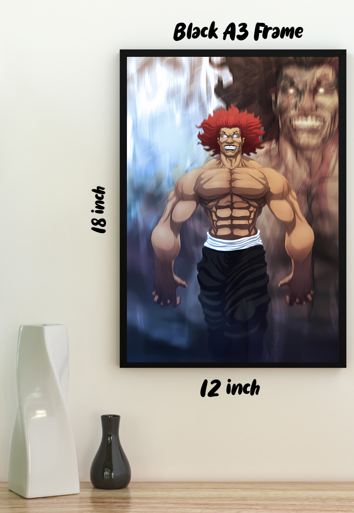 The Beast Unleashed | Yujiro Hanma | Anime Poster