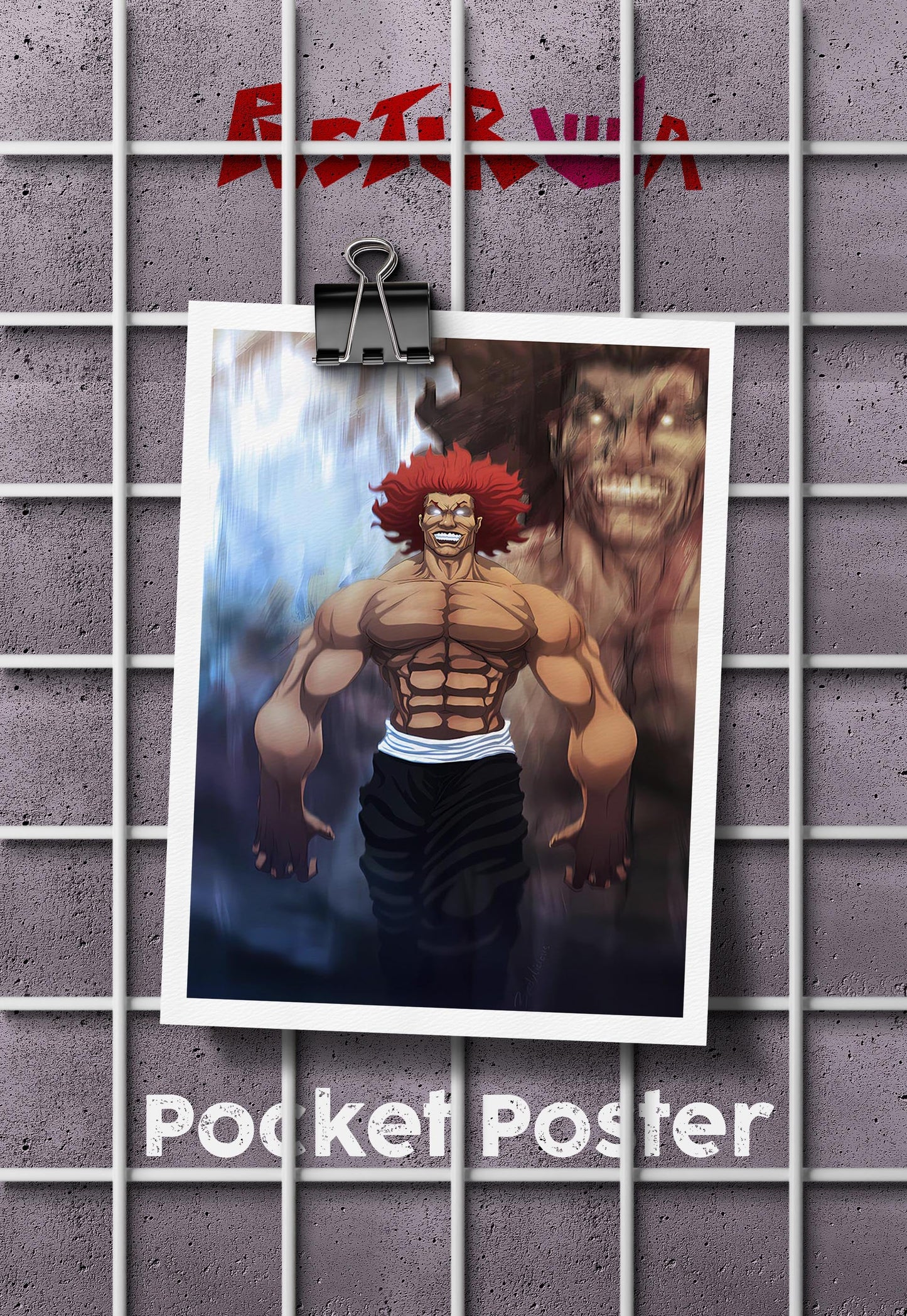 The Beast Unleashed | Yujiro Hanma | Anime Poster
