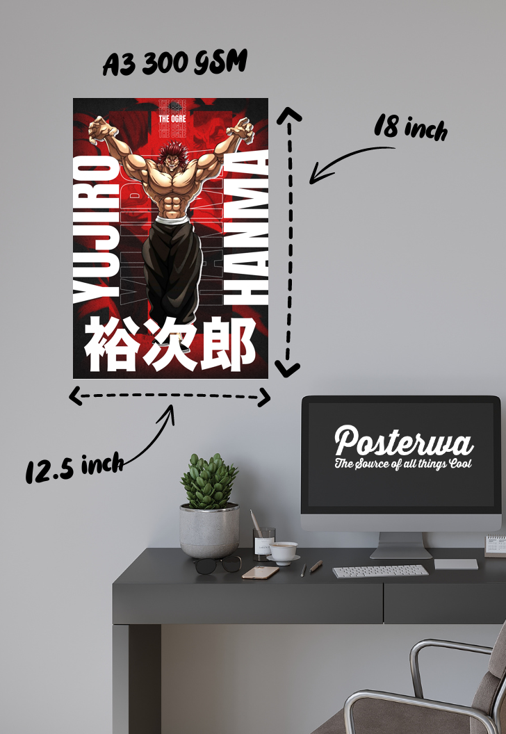Unyielding Force | Baki | Anime Poster
